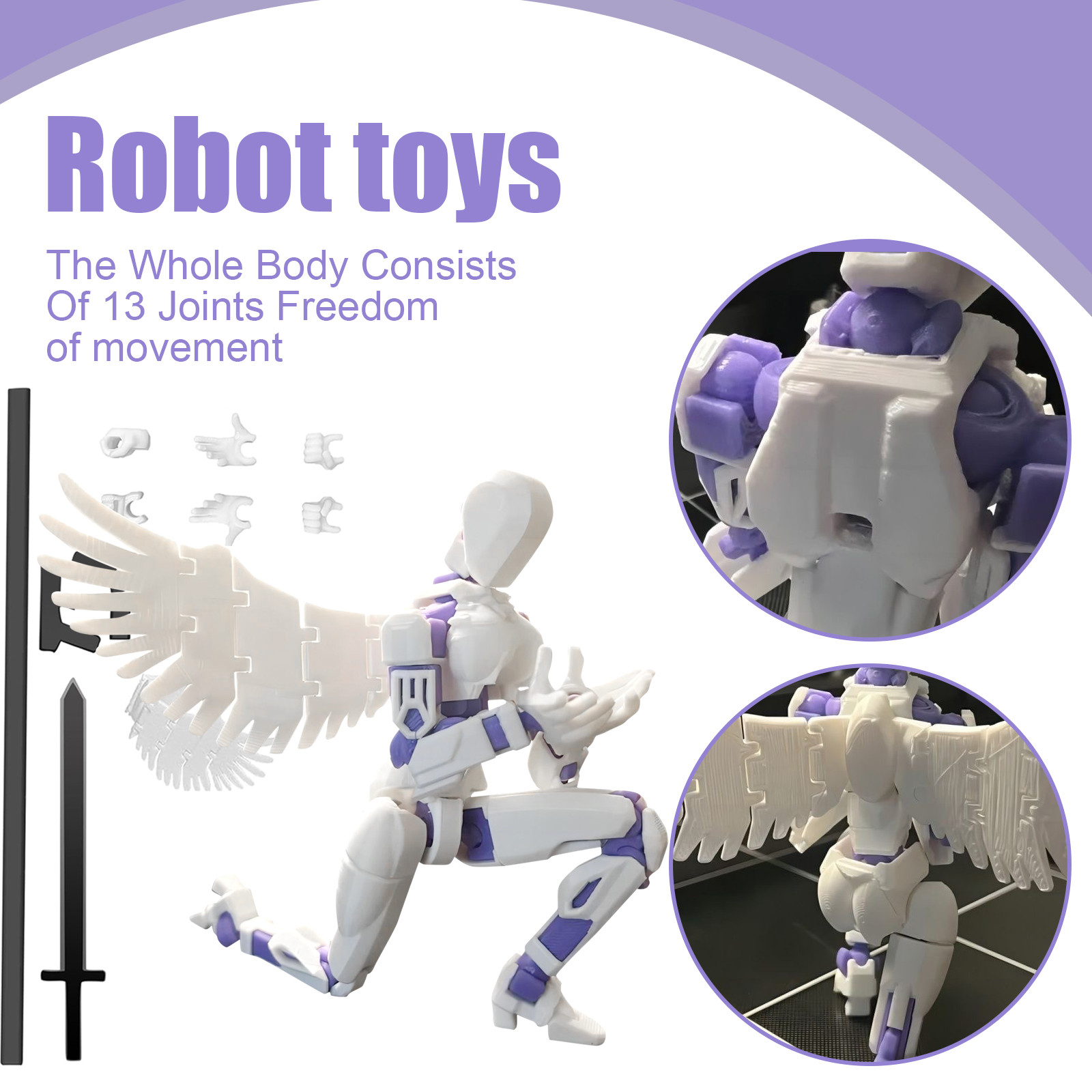 3D Printing For Dummies - Mainan Robot anak, Robot dapat digerakkan