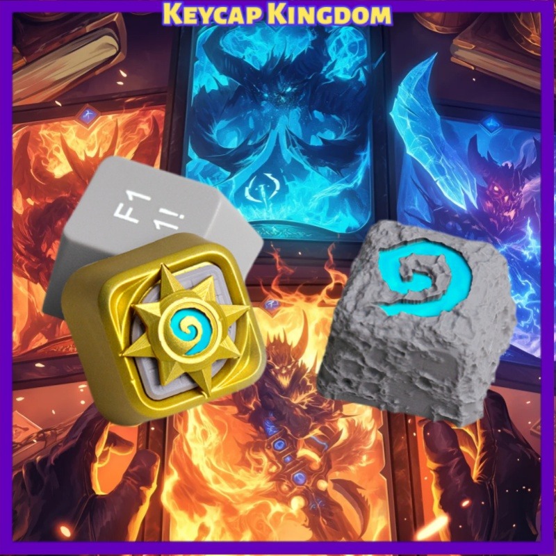 3D Printing Keycaps - Hearthstone WOW Keycap Personalisasi 3D Dicetak