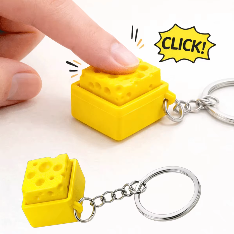 3D Printing Idea - Gantungan Kunci Mini Keyboard Keju 3D