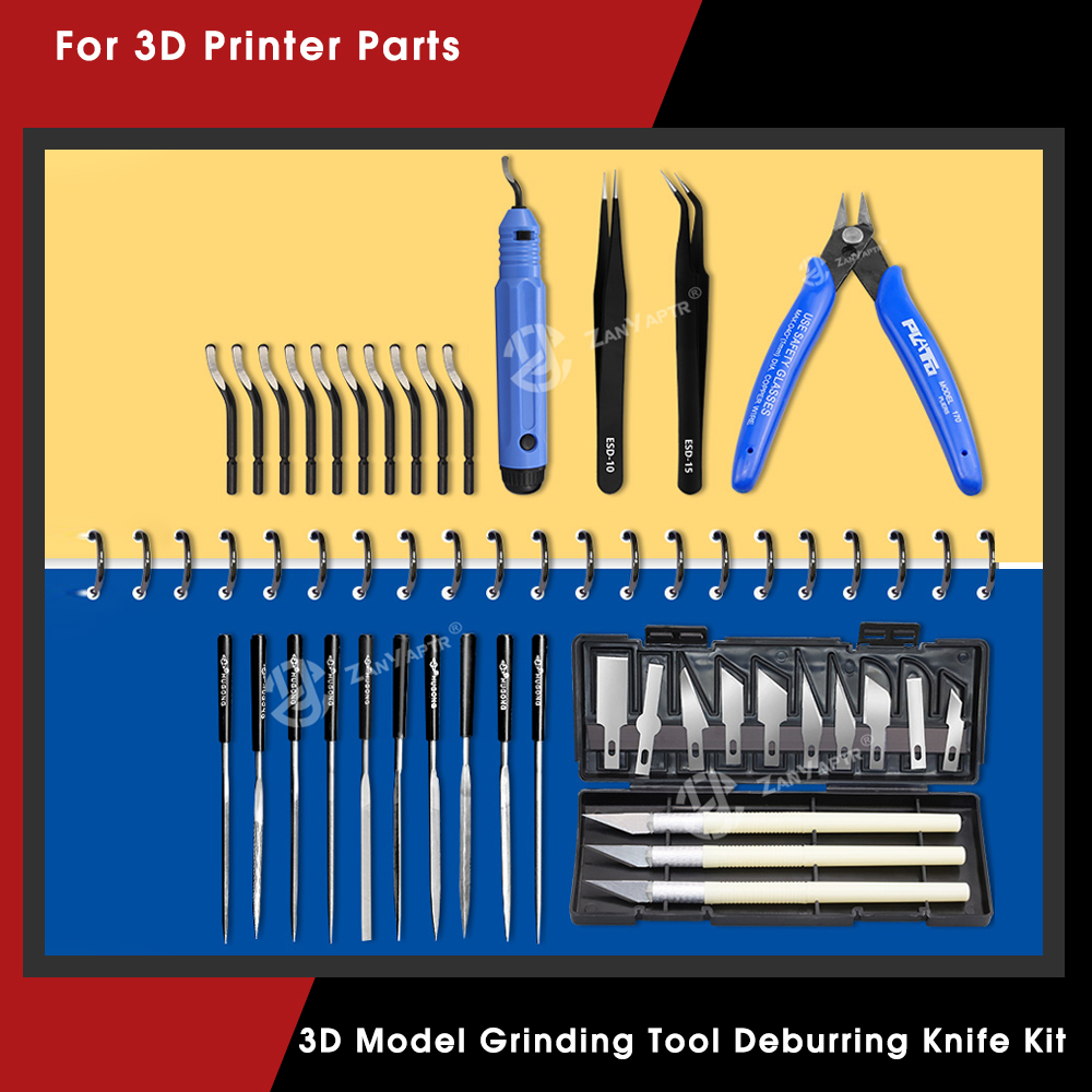 3D Print Removal Tool - Kit pisau ukir Deburring 3D, alat