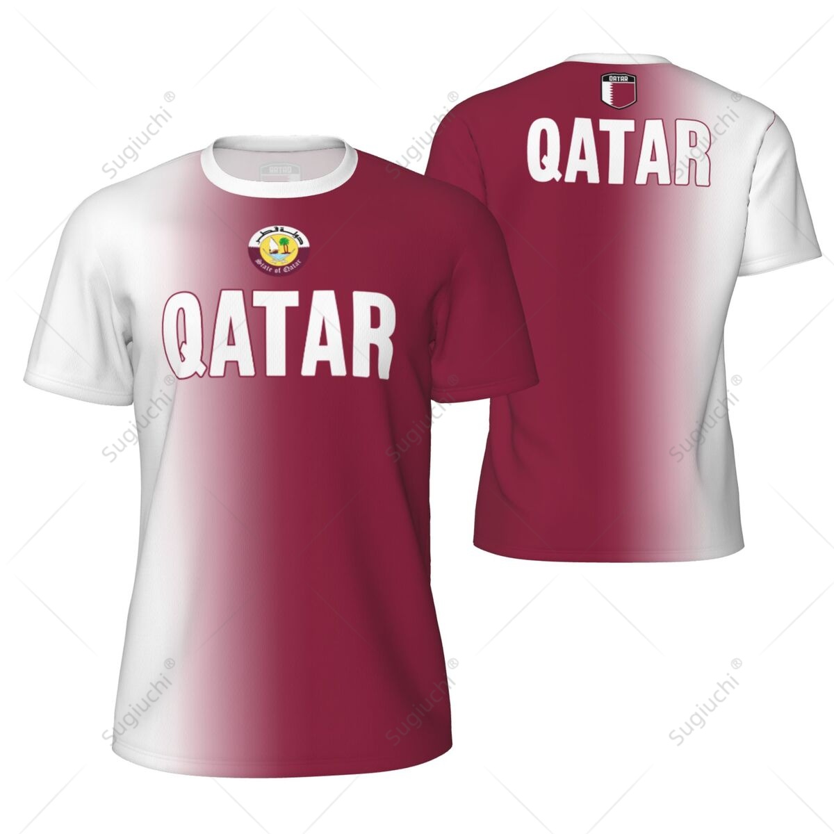 3D Printing Qatar - Kaos Olahraga Berbahan Jaring dengan Bendera