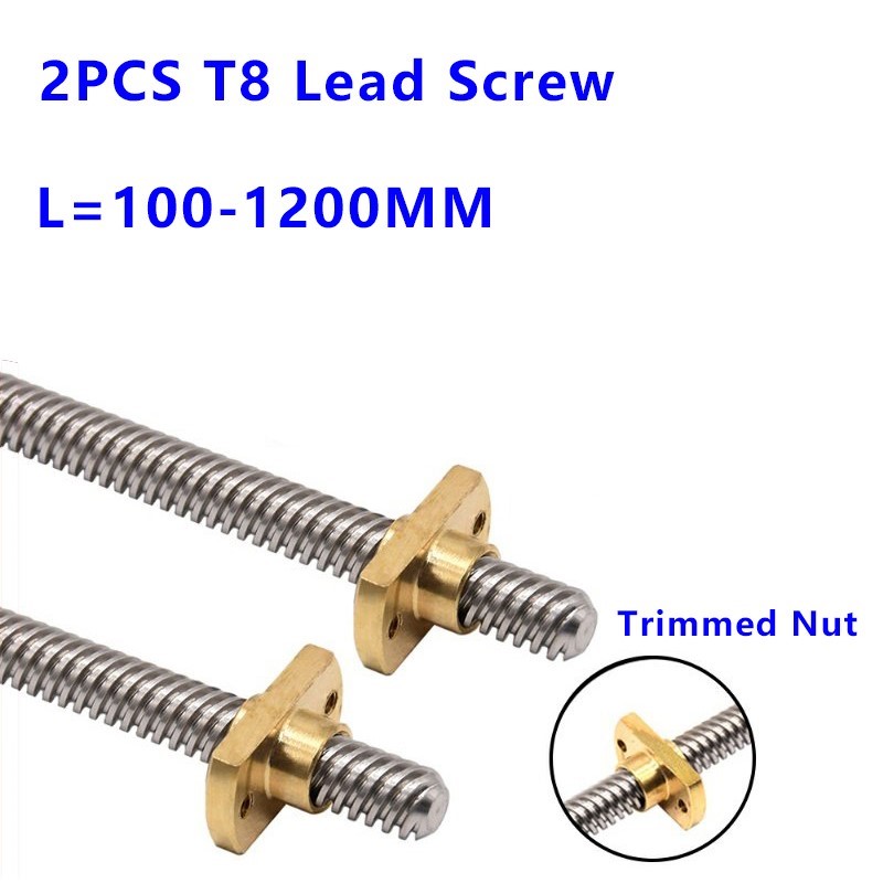 Lead Screw Stepper - T8 Tipe-T Sekrup Trapezoidal 8mm Tr8