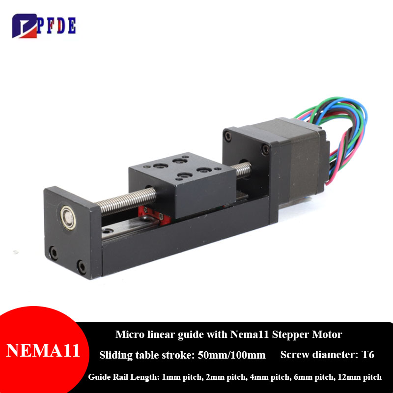 Lead Screw Stepper - Motor Stepper NEMA11 Rel Linear Mini