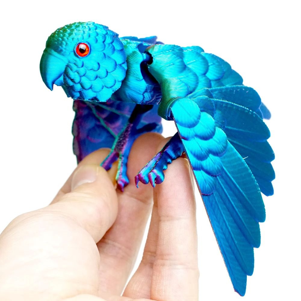 3D Printing Idea - Simulasi Mata 3D Dicetak Model Burung
