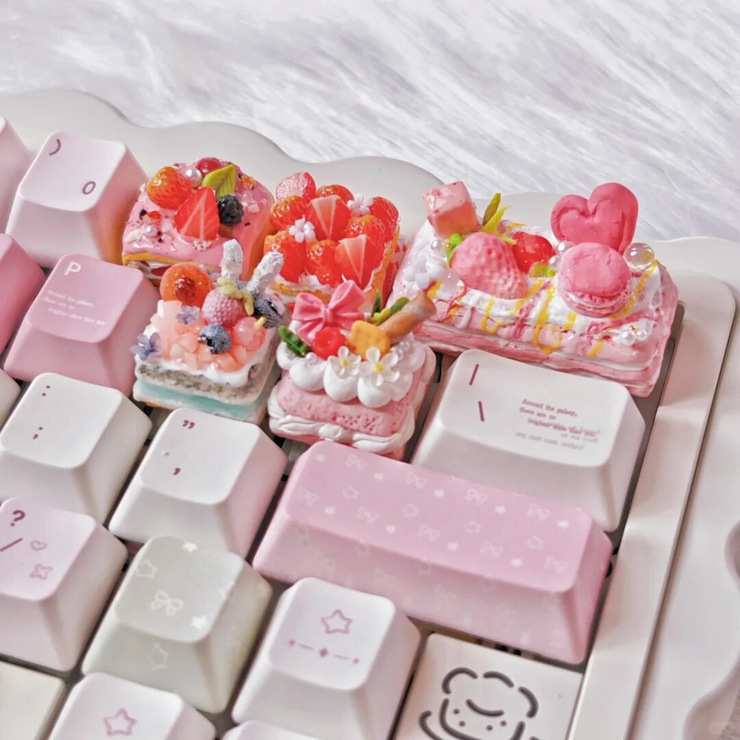 Set Keycap Tema Kue 3D Resin A - 3D Printing Keycaps ulasan dan harga
