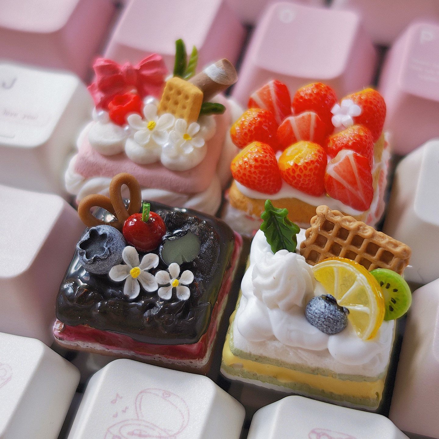 Set Keycap Tema Kue 3D Resin A - 3D Printing Keycaps ulasan dan harga