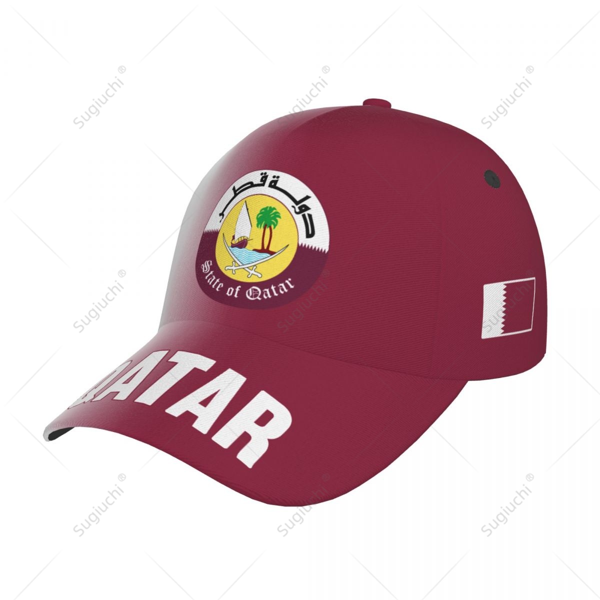 Topi Bisbol Uniseks Bendera Qa - 3D Printing Qatar ulasan dan harga