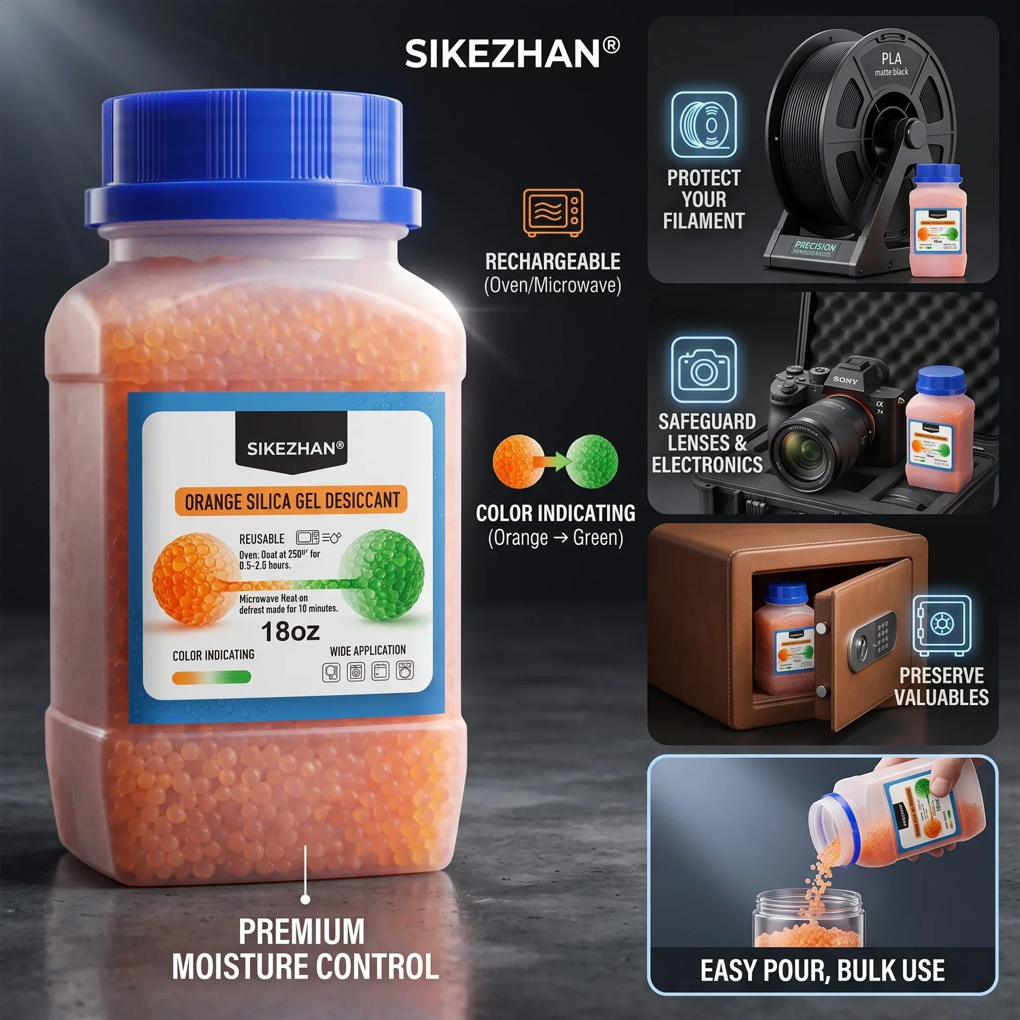 Penyerap Kelembapan Isi Ulang  - 3D Printing Deck Box ulasan dan harga