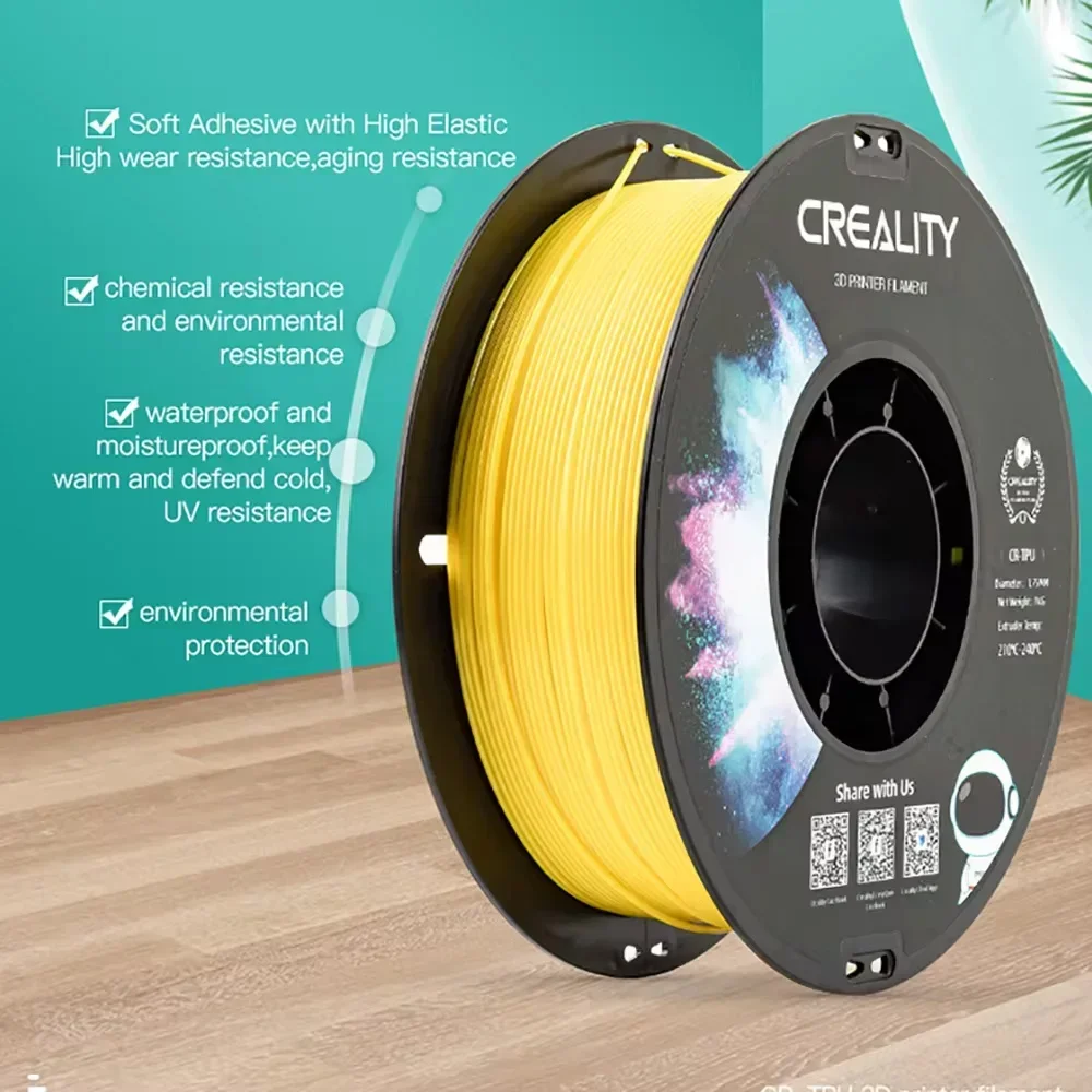 Creality Filamen CR-TPU Asli 1 - 3D Printing High Temperature Materials ulasan dan harga