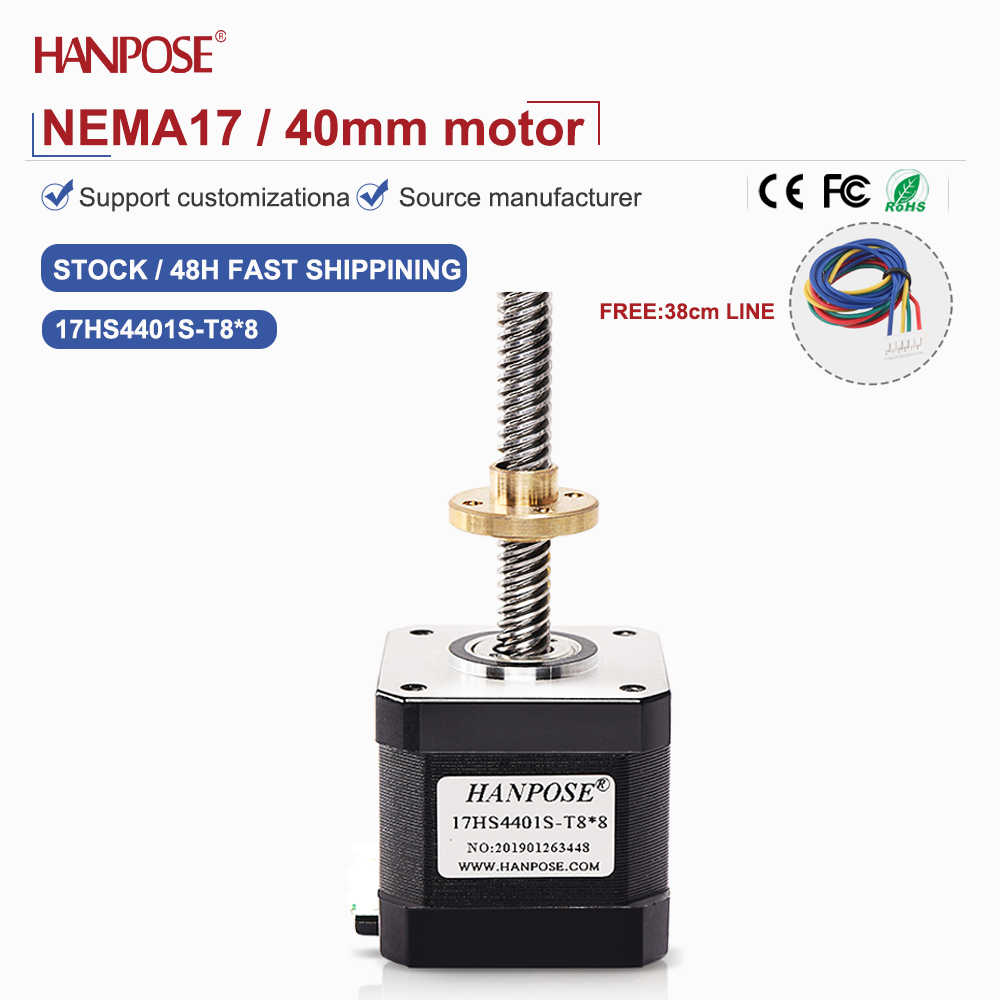 Motor Stepper Sekrup NEMA17 Du - Lead Screw Stepper ulasan dan harga