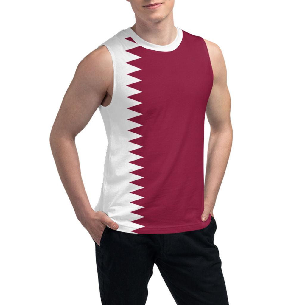 Kaus Tanpa Lengan Bendera Qata - 3D Printing Qatar ulasan dan harga