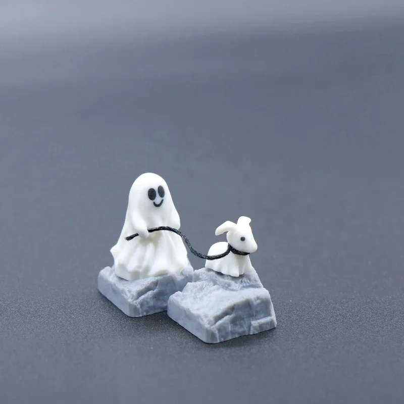 Hantu anak anjing Resin Keycap - 3D Printing Keycaps ulasan dan harga