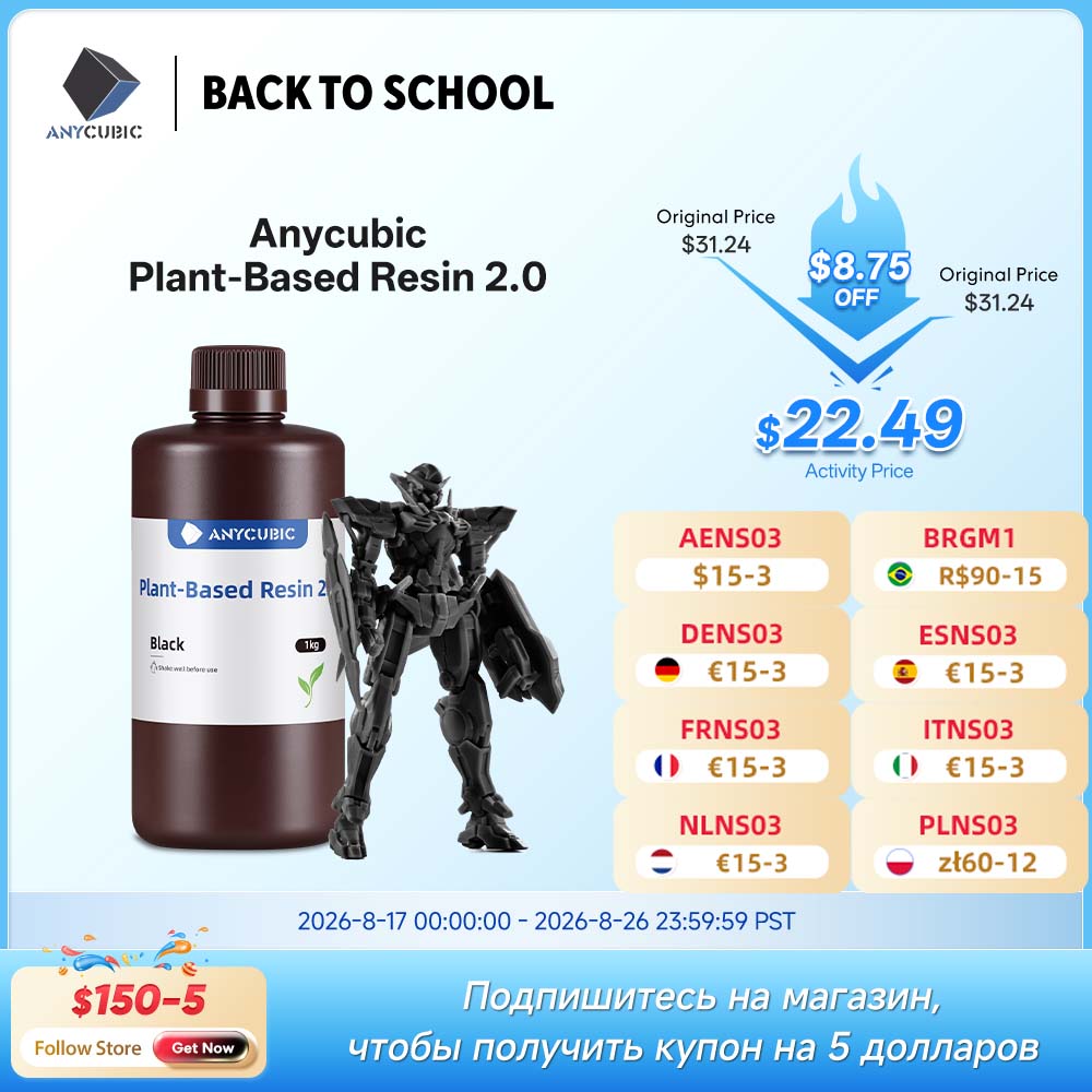 Resin UV ANYCUBIC ECO 2.0 TERB - 3D Printing House Machine ulasan dan harga