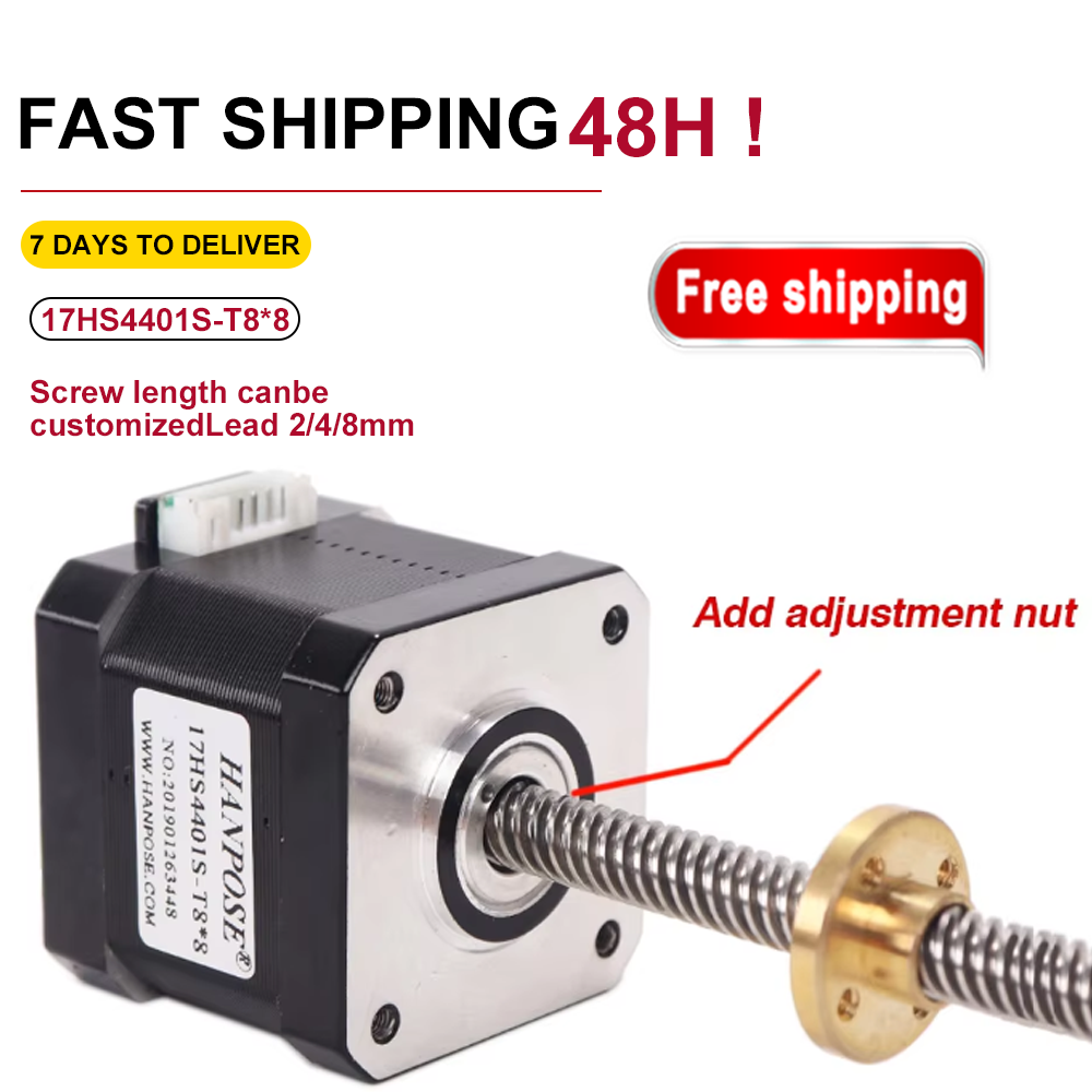 Motor Stepper Sekrup Nema17 1. - Lead Screw Stepper ulasan dan harga