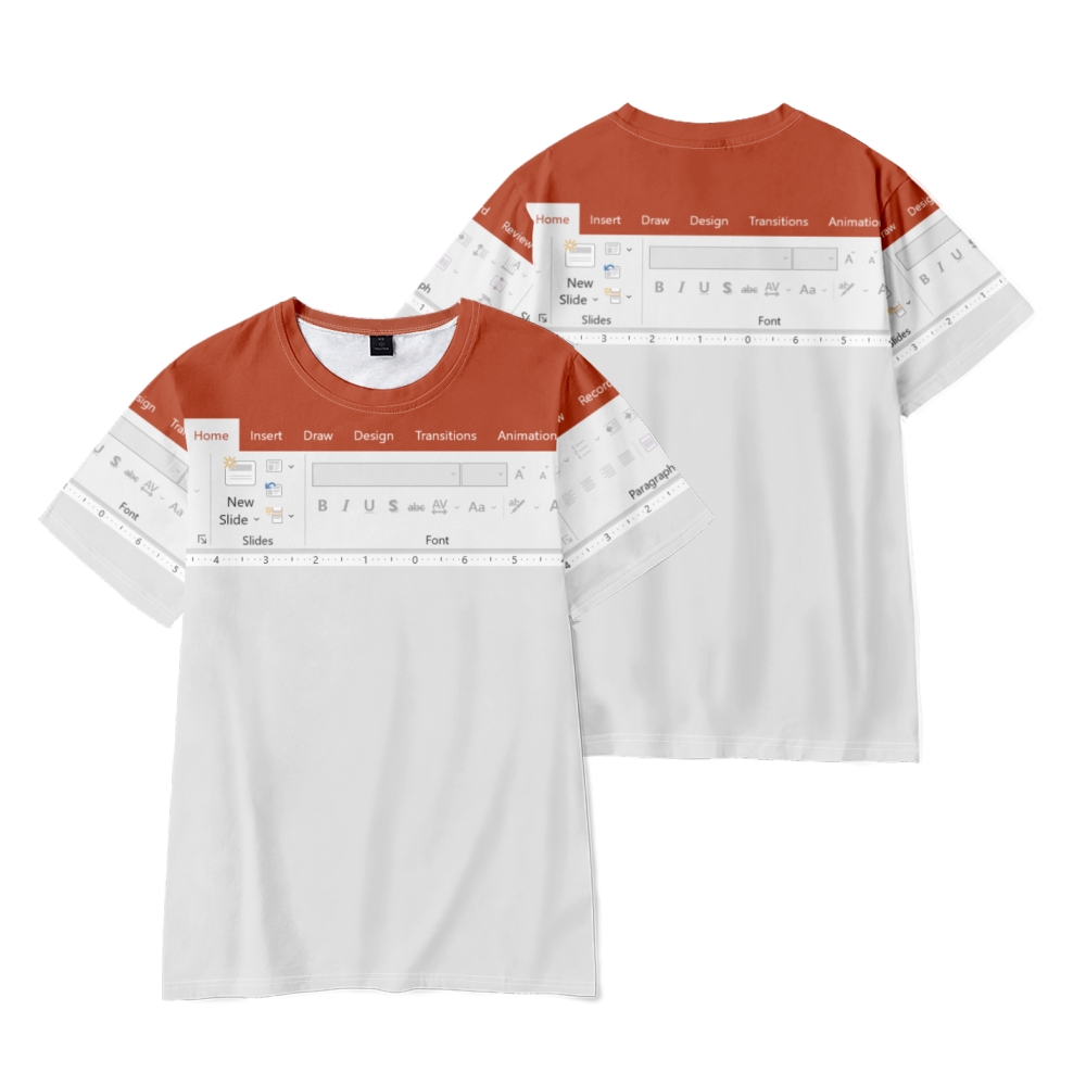 Kaos Oblong 3D Print Lucu Exce - 3D Printing Online Service ulasan dan harga