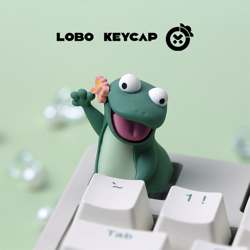 Lobo Keycap Lucu Kadal Anime F - 3D Printing Keycaps ulasan dan harga