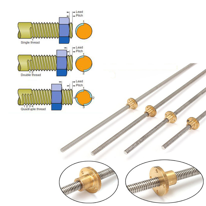 Sekrup Trapesium T10 Baja Taha - Lead Screw Stepper ulasan dan harga