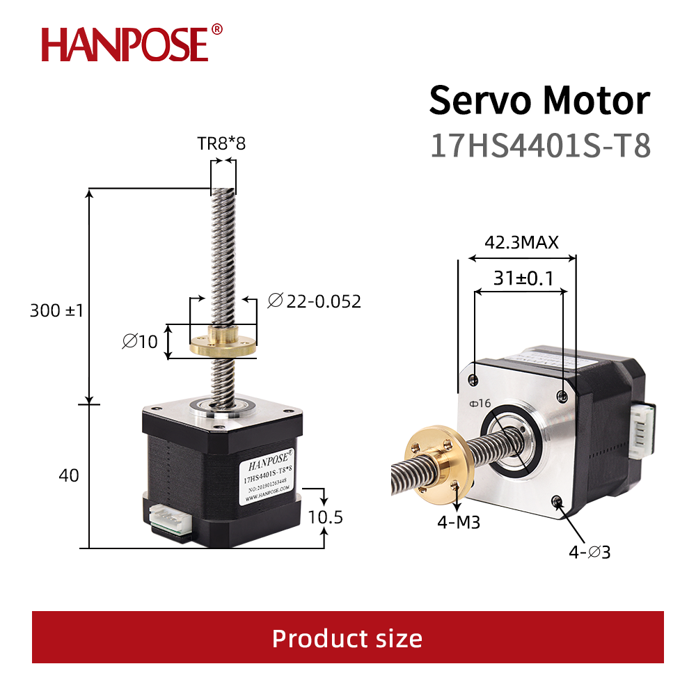 Motor Stepper Sekrup NEMA17 1. - Lead Screw Stepper ulasan dan harga