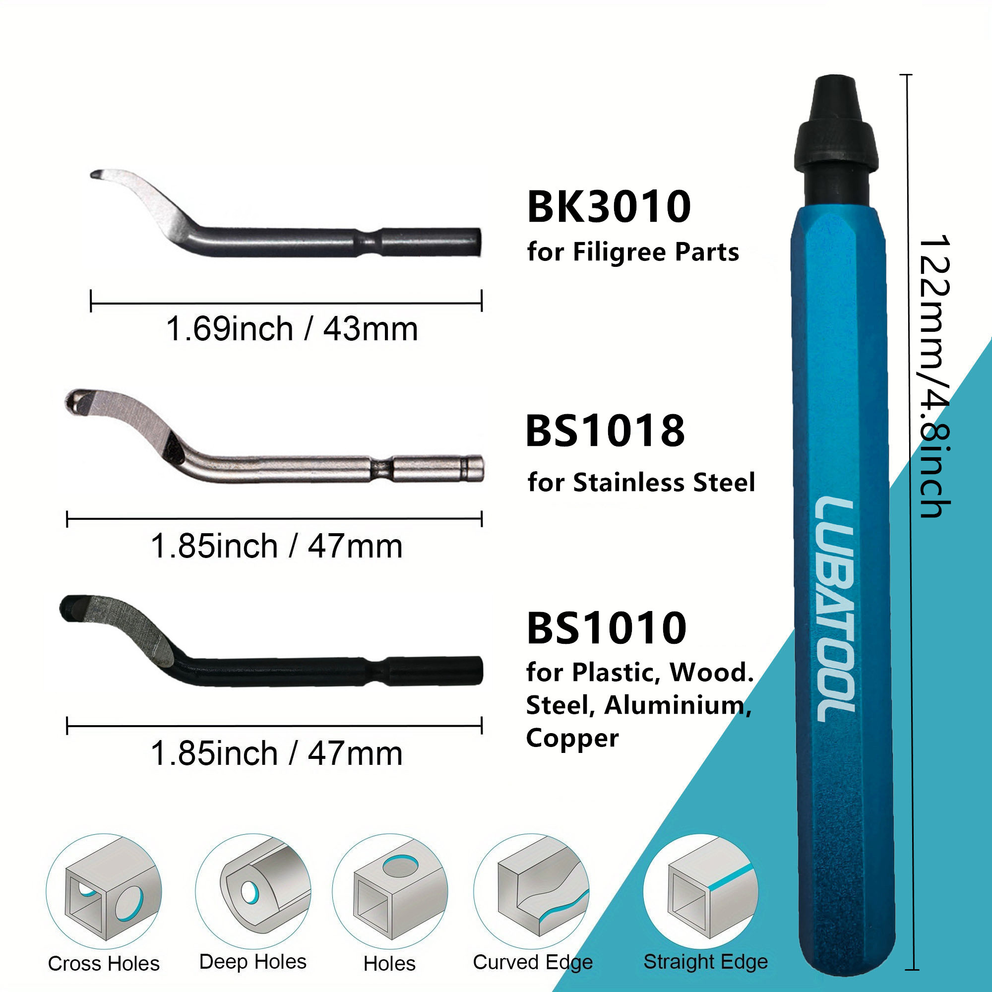 Alat Deburring LUBATOOL dengan - 3D Print Removal Tool ulasan dan harga