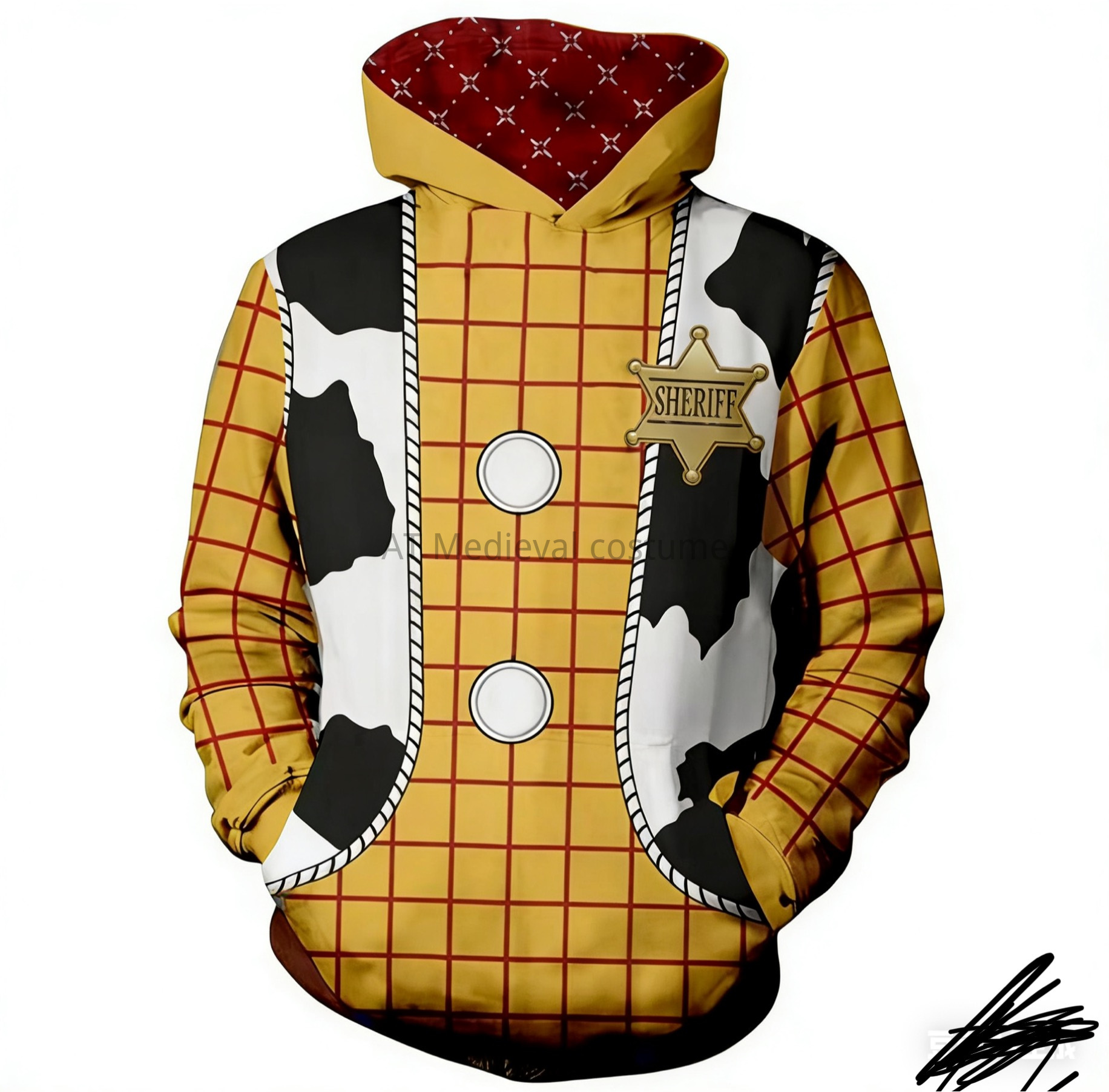Kostum Mainan Hoody Cetak 3D C - 3D Printing Idea ulasan dan harga