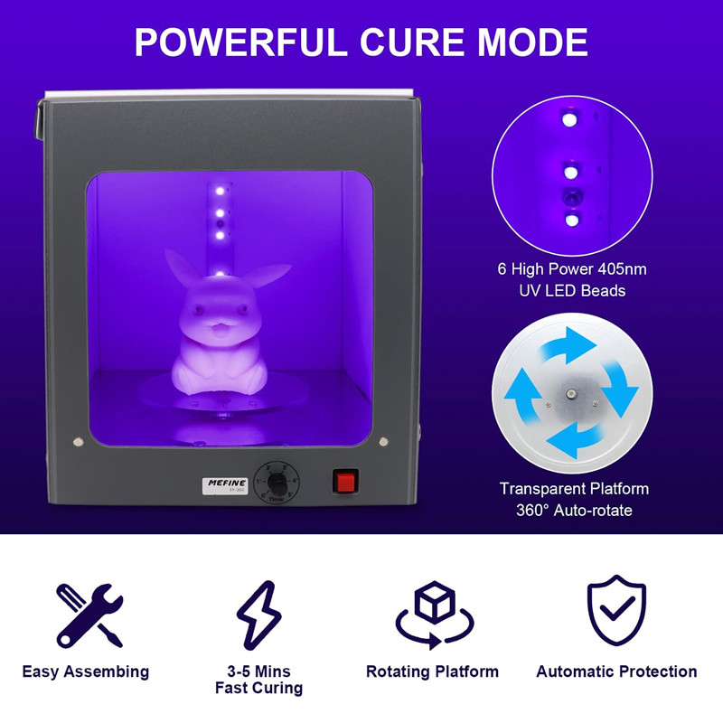Kotak lampu Curing Resin UV 3D - 3D Printing Deck Box ulasan dan harga